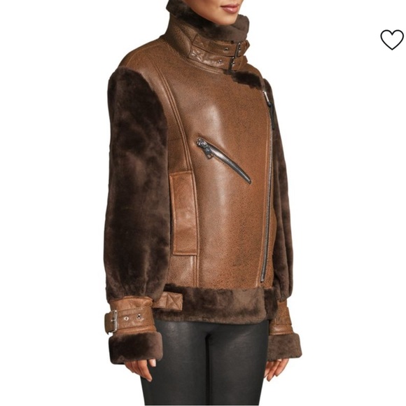 Brown Leather and Fur Women's Jacket - Picture 3 of 8